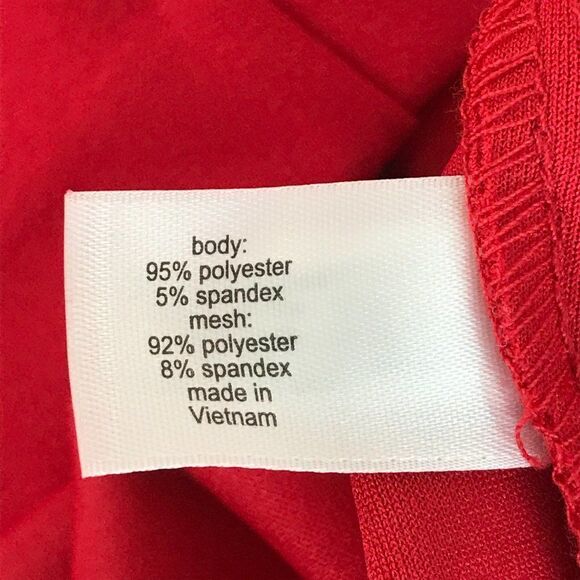 NEW Lane Bryant Shift Dress Women's Plus Size 20 Red Sheer Mesh Keyhole Stretch - Picture 13 of 16